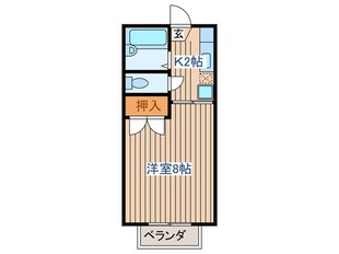 ｺﾝﾃｯｻ中山台の物件間取画像